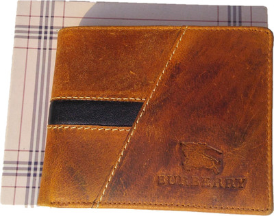 

UNIQUS Men Tan Genuine Leather Wallet(8 Card Slots), Black;h tan