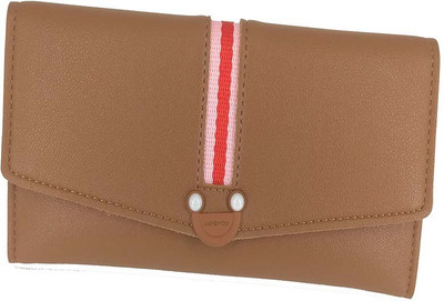 

BAEnagari Women Casual Brown Artificial Leather Wallet(10 Card Slots)