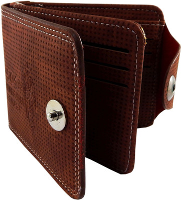 

Teenage Men Tan Artificial Leather Wallet(9 Card Slots)