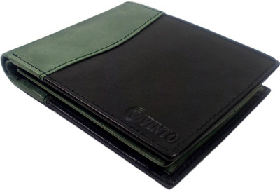 

Vinto Men Black Genuine Leather Wallet(6 Card Slots)