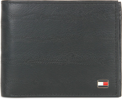 

Tommy Hilfiger Men Black Genuine Leather Wallet(4 Card Slots)