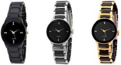 

MAPA STYLE Attractive Stylish Silver Black, Full Black And Gold Black Women Analog Watch Boys Analog Watch MPSTYLE 113 Watch - For Women