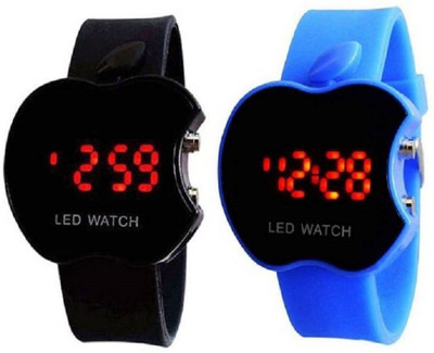 

bright arts NEW STYLISH ANALOG AND DIGITAL APPLE SHAPE BLACK AND BLUE WATCH FOR ( KIDS )MULRICOLOR Watch - For Boys