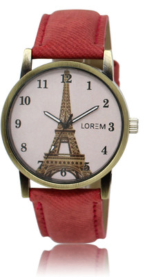 

LOREM LR0230 Red Stylish Jeans AffilTower Designer Girls Watch - For Women