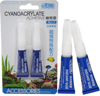 

ISTA Cyanoacrylate Adhesive Instant Glue (4g x 2 | I-811) | Suitable For Aquarium Appliances, Decorations, Driftwood, Snagged, Coral, Stone, Ceramics, Timber, Leather, Metal, Plastic | Aquarium Reef Glue(8 g)