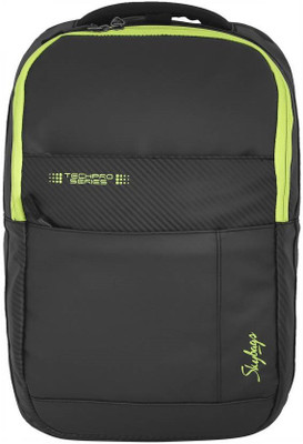 

Skybags Zylus 01 black 20 L Laptop Backpack(Black, Green)