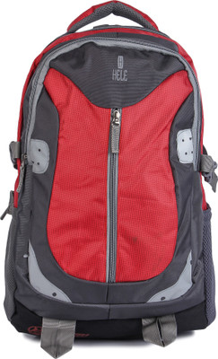 

HELE HLBP11GREY RED 28 L Laptop Backpack(Black, Grey), Multi