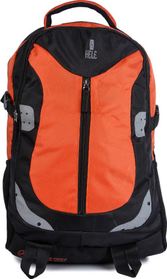 

HELE HLBP001 26 L Laptop Backpack(Black, Orange), Multi