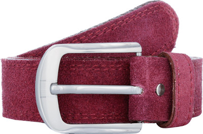 

Exotique Men Casual Red Genuine Leather Belt