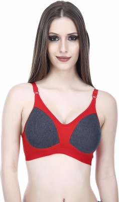 elina Women Full Coverage Non Padded Bra(Red)