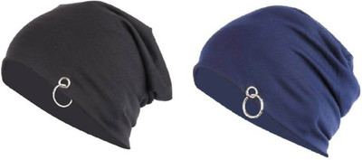 Babji Solid Babji Solid Skull Beanie cap (Pack Of 2) Cap(Pack of 2)