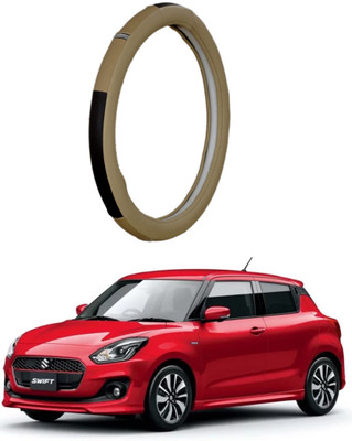 AUTO PEARL Steering Cover For Maruti New Swift(Brown Beige, Leatherite)
