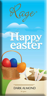 

Rage Happy Easter - Bunny In The Ground- Dark Almond Chocolate Bar Bars(90 g)