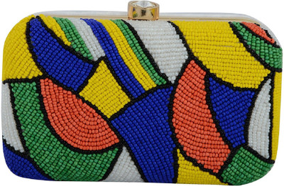 

Tooba Handicraft Party Multicolor Clutch