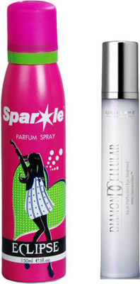 

Oriflame Sweden Diamond Cellular Multi-Perfection Eye Treatment 15ml (22419) with one sparkle perfume spray 150 ml(Set of 2)