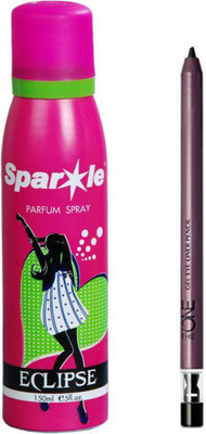 

Oriflame Sweden The ONE Gel Eye Liner Pencil 0.5g ( Black - 32091 ) With one sparkle perfume spray 150 ml(Set of 2)
