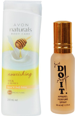 

Avon Anew Milk & Honey Hand & Body Lotion (200 ml) with one do it perfume 30 ml(Set of 2)