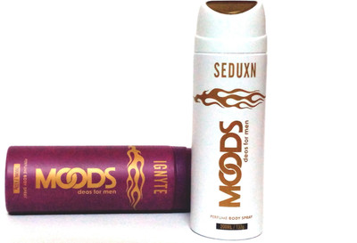 

Moods SEDUXN , IGNYTE Perfume Body Spray - For Men(400 ml, Pack of 2)