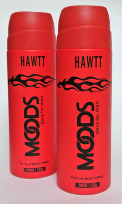 

Moods HAWTT Perfume Body Spray - For Men(400 ml, Pack of 2)