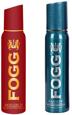 

Fogg MAJESTIC DEODORANT 120 ML+MONARCH DEODORANT 120 ML Deodorant Spray - For Men & Women(120 ml, Pack of 2)