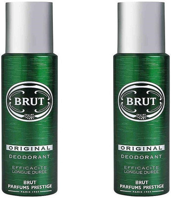 Brut 2 Original Body Spray - For Men & Women(200 ml, Pack of 2)