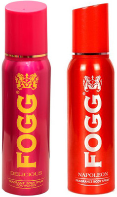 

Fogg DELICIOUS DEODORANT 120 ML+NAPOLEON DEODORANT 120 ML Deodorant Spray - For Men & Women(120 ml, Pack of 2)