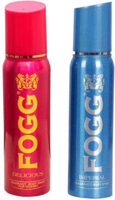 

Fogg DELICIOUS DEODORANT 120 ML+IMPERIAL DEODORANT 120 ML Deodorant Spray - For Men & Women(120 ml, Pack of 2)
