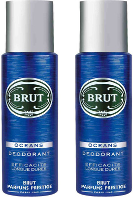 

Brut 2 Oceans Deodorant Spray - For Men & Women(200 ml, Pack of 2)