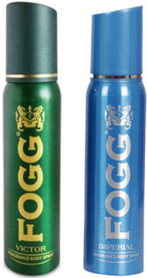 

Fogg IMPERIAL DEODORANT 120 ML+VICTOR DEODORANT 120 ML Deodorant Spray - For Men & Women(120 ml, Pack of 2)