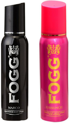 

Fogg MARCO DEODORANT 120 ML+ESSENCE DEODORANT 120 ML Deodorant Spray - For Men & Women(120 ml, Pack of 2)