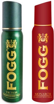 

Fogg MONARCH DEODORANT 120 ML+VICTOR DEODORANT 120 ML Deodorant Spray - For Men & Women(120 ml, Pack of 2)