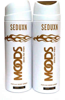 

Moods SEDUXN Perfume Body Spray - For Men(400 ml, Pack of 2)