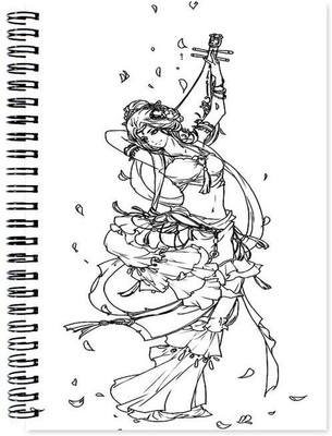 

Little Jaipur A5 Note Book(Black and White Art, Multicolor)