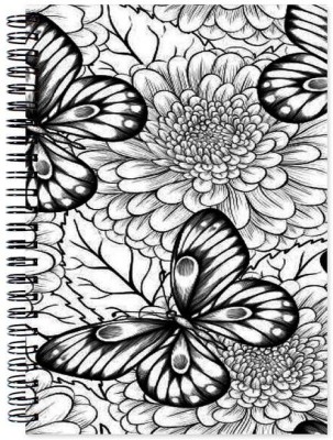 

Little Jaipur A5 Note Book(Black and White Art, Multicolor)