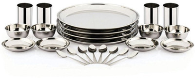 Pigeon Pack of 24 Stainless Steel Sparkle Dinner Set