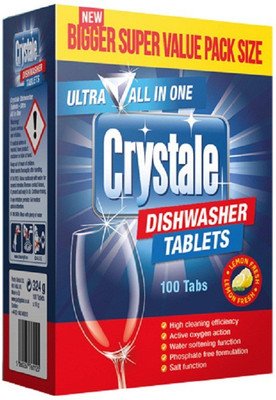 

Crystale Ultra 5 In 1 Dishwasher Tablets Dishwashing Detergent(1.8 kg)