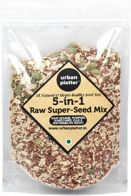 

Urban Platter Sunflower Seeds, Pumpkin Seeds, Roasted Flax Seeds, Watermelon Seeds, Sesame Seeds(400 g)