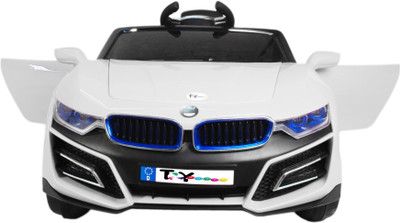 

Toy House BMW Sports Rechargeable with Remote for Kids (2 to 5 yrs) Car Battery Operated Ride On(White)