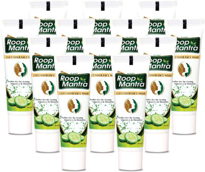 

Roop Mantra Face Wash 20ml, Pack of 12 - Cucumber Face Wash for Men & Women - Travel Size Face Wash(20 ml)