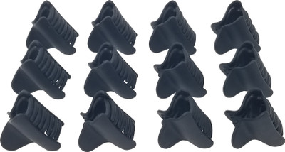 

Evolution Hair Clips, Claw Clips , Butterfly Clips, Small, Curved Triangle Matte Black Colors for Women / Girls, Pack of 12 Hair Claw(Multicolor)