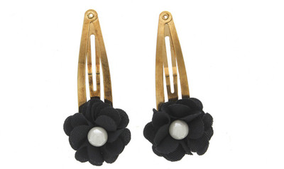 

Anuradha Art Jewellery Side Clip Tic Tac Clip(Black)