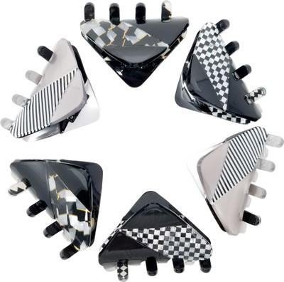 

Evolution Hair Clips, Claw Clips , Butterfly Clips, Small, Triangle Formal Wear Prints for Women / Girls, Pack of 6 Hair Claw(Multicolor)