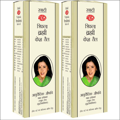 

KHADI MEGHDOOT AYURVEDIC TRIPHLA BRAHMI TEL 200ML PACK OF 2 Hair Oil(430 g)