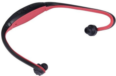 BJA StylishBs19cHdphone038 Smart Headphones(Wireless), Red