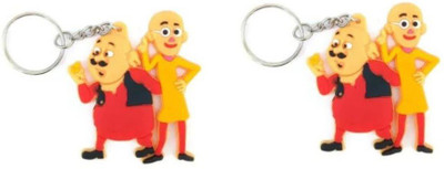 

Mahvi Toys Combo of Cartoon characters Motu Patlu shaped keychain Key Chain