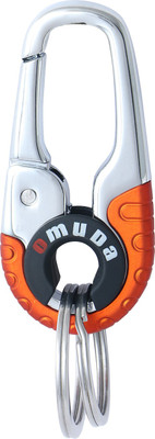 

Forty Creek Omuda 3755 Double Ring Metal Keychain Carabiner ( Orange ) Key Chain