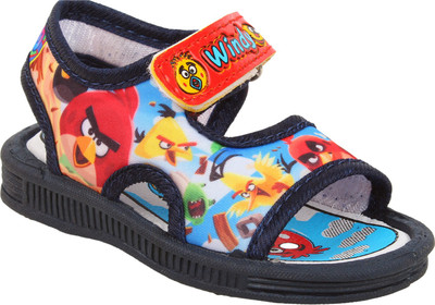 

WINDY Boys & Girls Velcro Flats(Blue