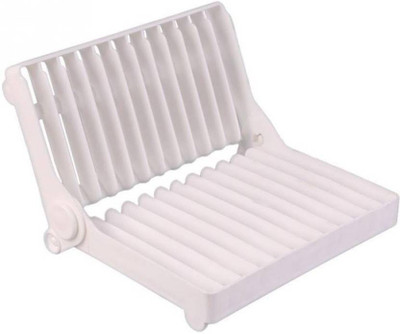 

Evana Foldable, Draining Dish Holder Plastic Kitchen Rack(White)