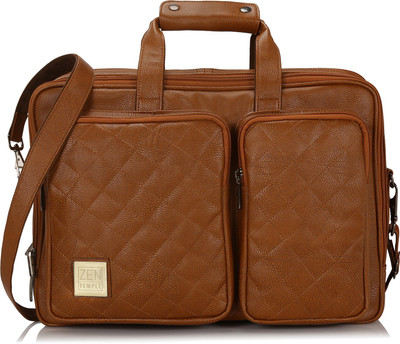 

Zen Temple 15 inch Laptop Messenger Bag(Tan)