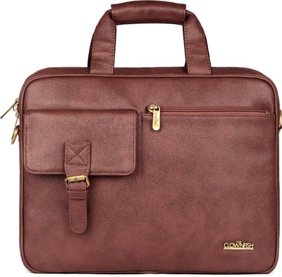 

The Clownfish 15.6 inch Laptop Messenger Bag(Brown), Chocolate